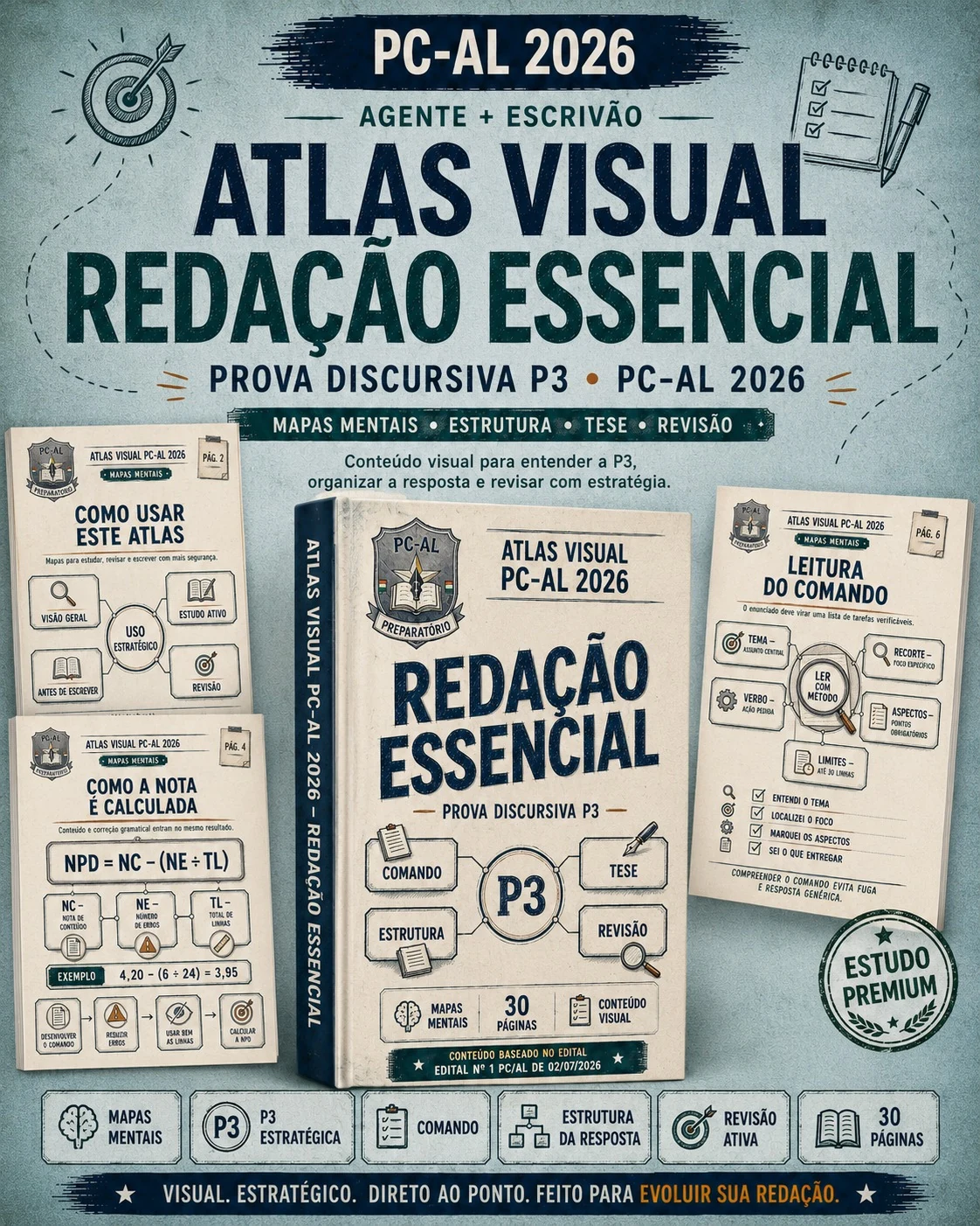 Redação Essencial PC-AL 2026