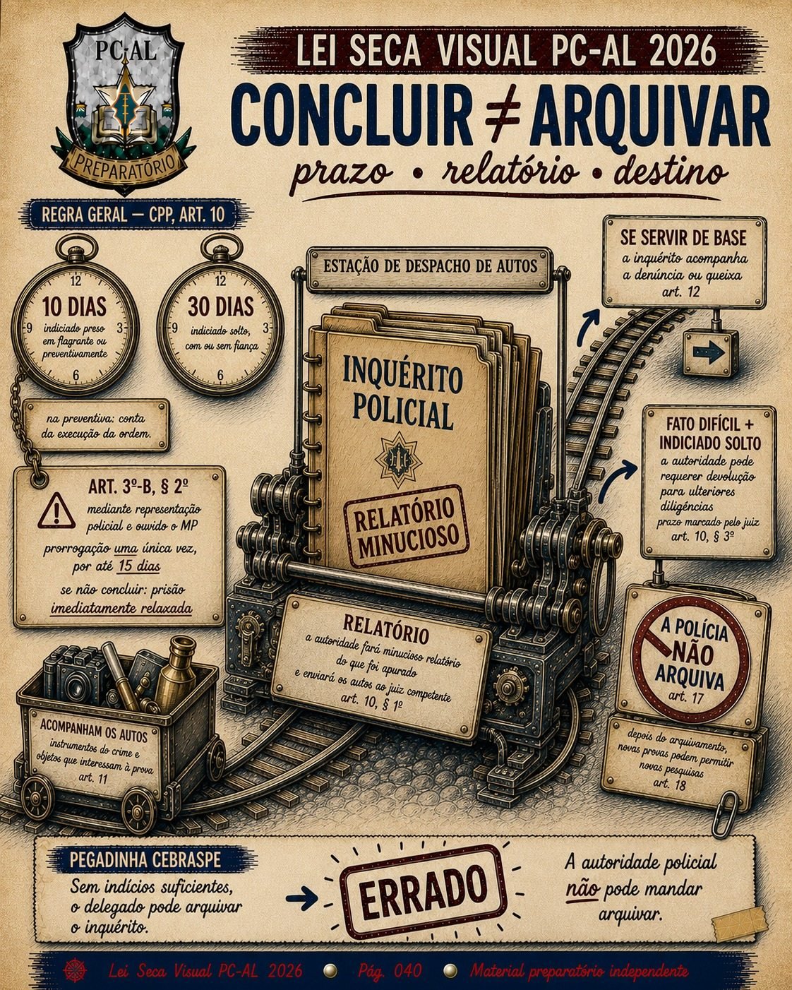 Lei Seca Visual sobre conclusão do inquérito